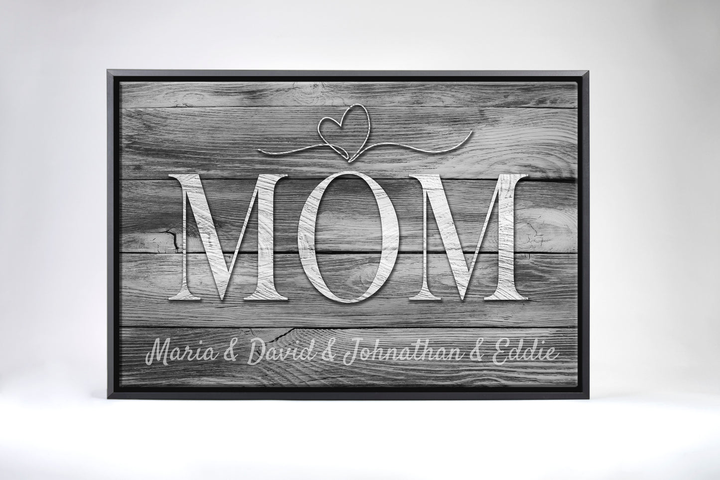 Mom Canvas Black and White