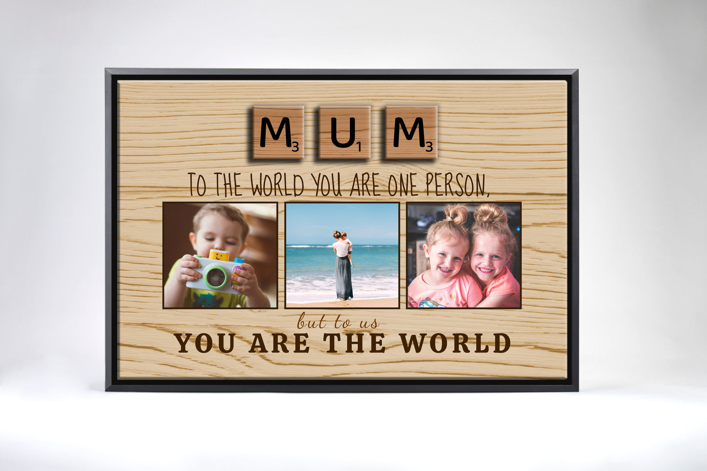 Mum You Are The World Canvas