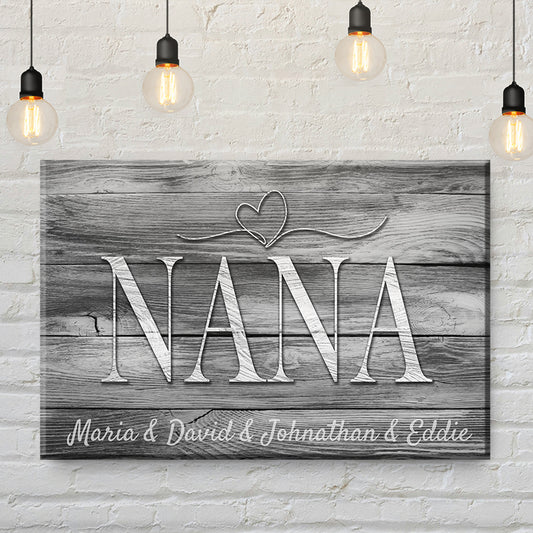 Nana Canvas Black and White