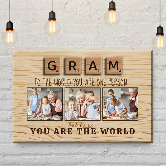 Gram You Are The World Canvas