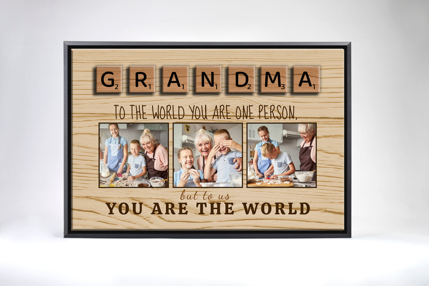 Grandma You Are The World Canvas