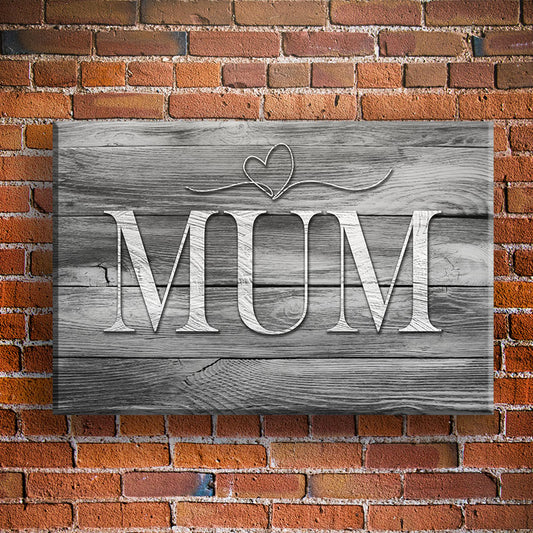 Mum Canvas Black and White