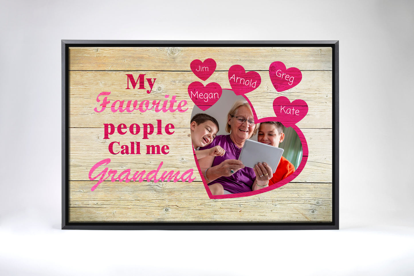 My Favorite People Call Me Grandma Canvas