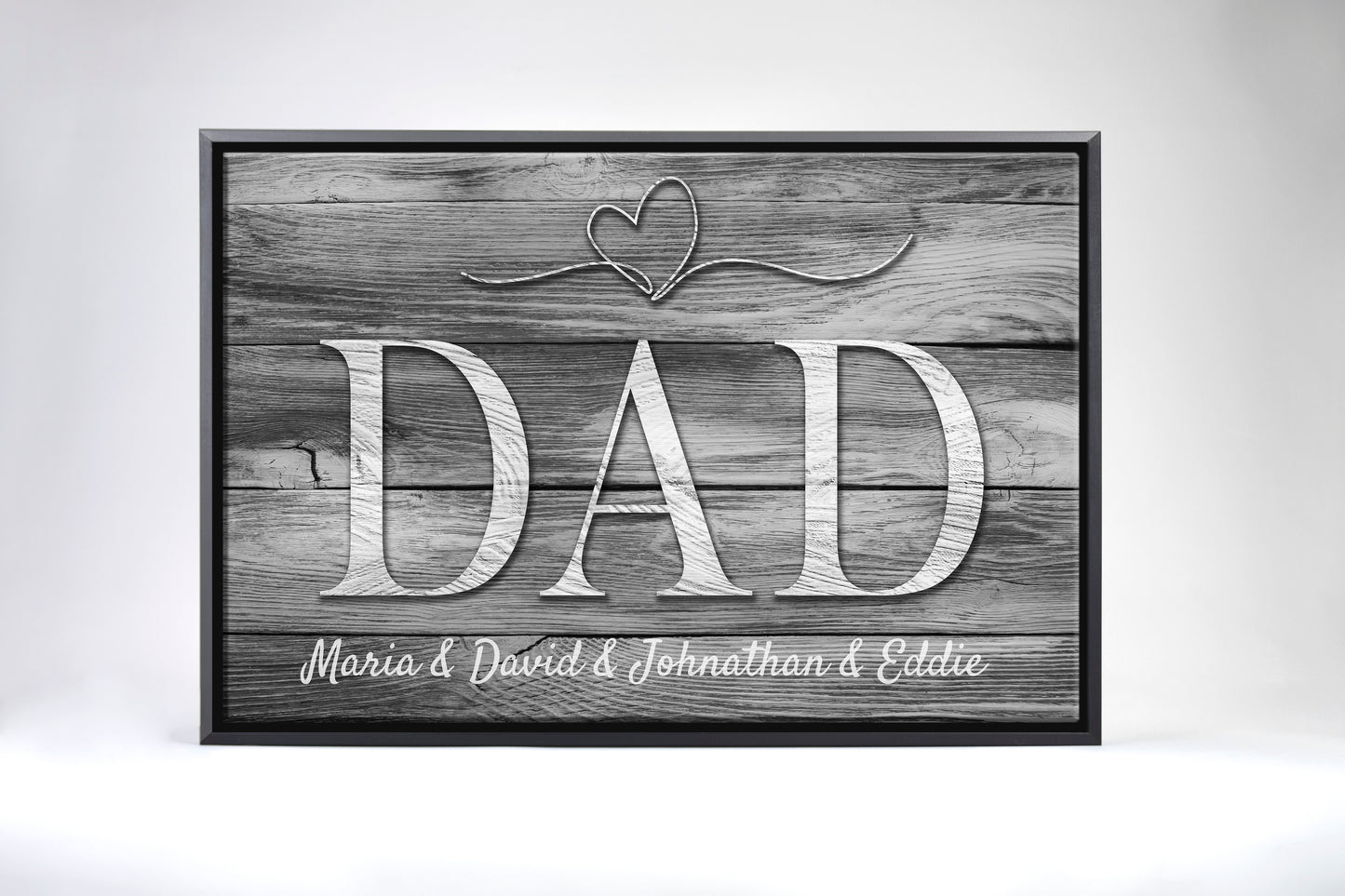 Dad Canvas Black and white