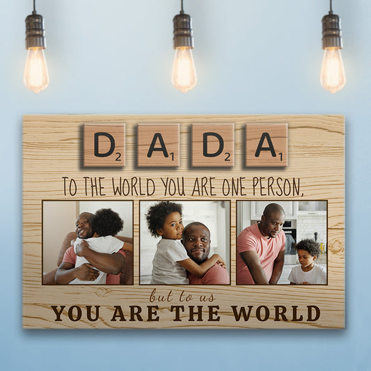 Dada You Are The World Canvas